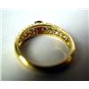 Image 2 : AN 18K YELLOW GOLD FRENCH DIAMOND AND RUBY RING S