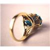 Image 3 : A 14K YELLOW GOLD AND TURQUOISE OVAL CABOCHON RING Apx. weight 4.90 dwt.