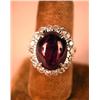 Image 1 : A 14K WHITE GOLD, RUBY AND DIAMOND RING Comprised