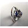 Image 2 : A STAR SAPPHIRE AND DIAMOND PLATINUM RING With na