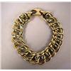 Image 1 : A 14K YELLOW GOLD DOUBLE LINK BRACELET 8"l, apx. 16.80 dwt.