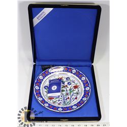 TURKISH PORCELAIN GOLD GILDED COLLECTOR PLATE