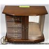 Image 1 : LARGE GLASS DOOR MUSICAL JEWELRY BOX