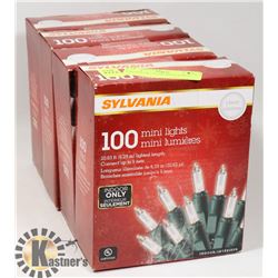 4 BOXES OF CLEAR MINI LIGHTS