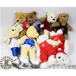 8x HALLMARK KISS BEARS