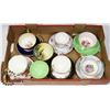 Image 1 : TRAY OF 8 BONE CHINE TEA CUPS