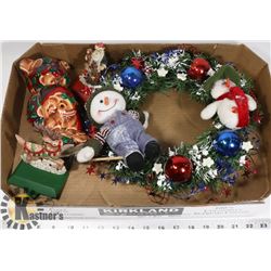 2 HEAVY METAL CHRISTMAS STOCKING HOLDERS, CERAMIC