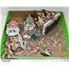 Image 1 : 14PC LIGHT UP CHRISTMAS VILLAGE SET.