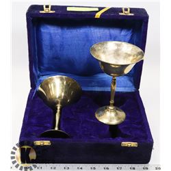 2X BRONZE GOBLETS