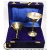 Image 1 : 2X BRONZE GOBLETS