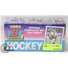 Image 1 : 1991 COMPLETE SET 429 CARDS HOCKEY (SEALED)