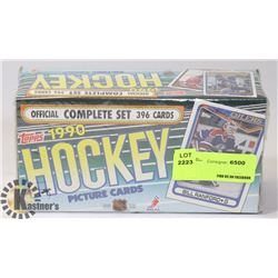 1990 COMPLETE SET 396 HOCKEY CARDS (SEALED)