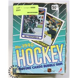 TOPPS 1990 HOCKEY PICTURE CARDS BUBBLE GUM