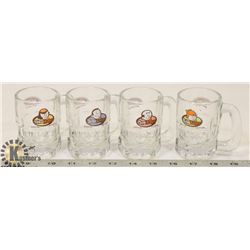 VINTAGE A & W ROOT BEER 4 MINI MUGS