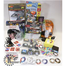 X-LARGE FLAT OF GAME CARTRIDGES, 4 SHEETS