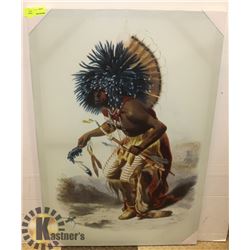 HISTORICAL PICTURE IN FRAME - 24" X 35"