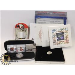 2001 NHL ALL STARS STAMP AND MEDALLION SET