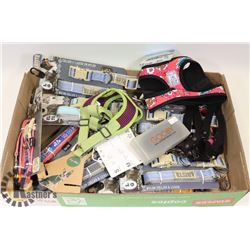 PLETHORA OF ASSORTED DOG HARNESSES AND LEASHES
