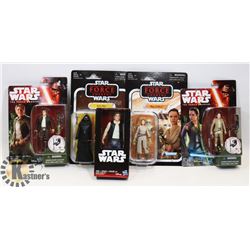 LOT OF 5 STAR WARS THE FORCE AWAKENS REY, KYLO REN
