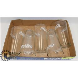 FLAT OF ASSORTED COCA-COLA GLASSES