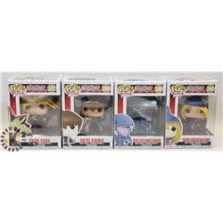 LOT OF 4 FUNKO POP YU-GI-OH CHARACTERS.