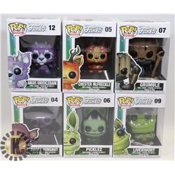 LOT OF 6 FUNKO POP MONSTERS COLLECTION.