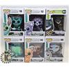 Image 1 : LOT OF 6 FUNKO POP MONSTERS COLLECTION.