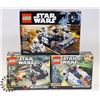 Image 1 : LOT OF 3 NEW SEALED LEGO STAR WARS SETS.
