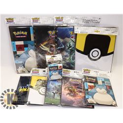 LOT OF VARIOUS NEW POKÉMON COLLECTORS CARD BINDERS
