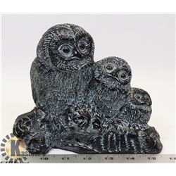 OWLS SOAPSTONE CARVING