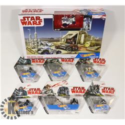 LOT OF 8 HOTWHEELS STAR WARS CHARACTER COLLECTORS
