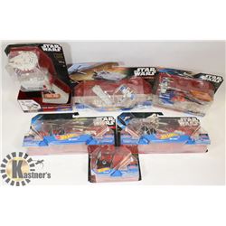 LOT OF 6 NEW HOTWHEELS COLLECTOR SPACESHIPS