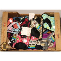 ASSORTED DOG LEASHES AND HARNESS ACCESSORIES