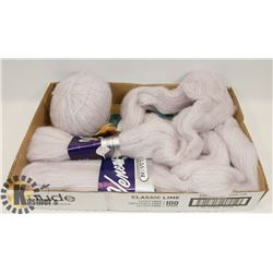 WOOL VISCOSE BLEND YARN FLAT