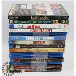BUNDLE OF 15 BLU-RAY DVD'S