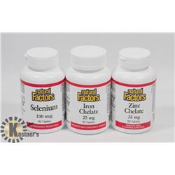 BUNDLE OF THREE NATURAL FACTORS SUPPLEMENTS