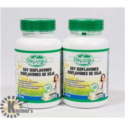 TWO ORGANICA SOY ISOFLAVONES 90 CAPSULES EACH