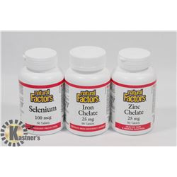 BUNDLE OF THREE NATURAL FACTORS SUPPLEMENTS