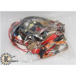 BAG OF DOG LEASHES/ COLLARS