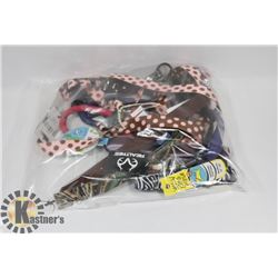 BAG OF DOG LEASHES/ COLLARS