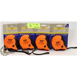 4X GOLD TOOLS- HEAVY DUTY TAPE MEASURE 16'/5M