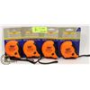 Image 1 : 4X GOLD TOOLS- HEAVY DUTY TAPE MEASURE 16'/5M