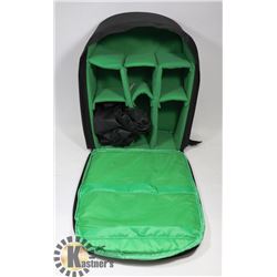 G-RAPHY CAMERA BAG WITH  BACKPACK-GREEN WITH