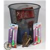 Image 1 : IKEA WASTEBASKET FILLED WITH HOUSEHOLD  ITEMS