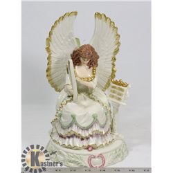 LARGE CERAMIC ANGEL WITH HARP