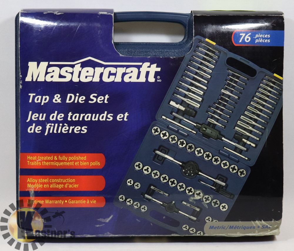 NEW MASTERCRAFT TAP & DIE SET Kastner Auctions