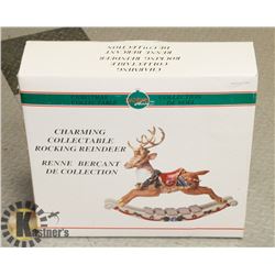 DANSON DECOR ROCKING REINDEER
