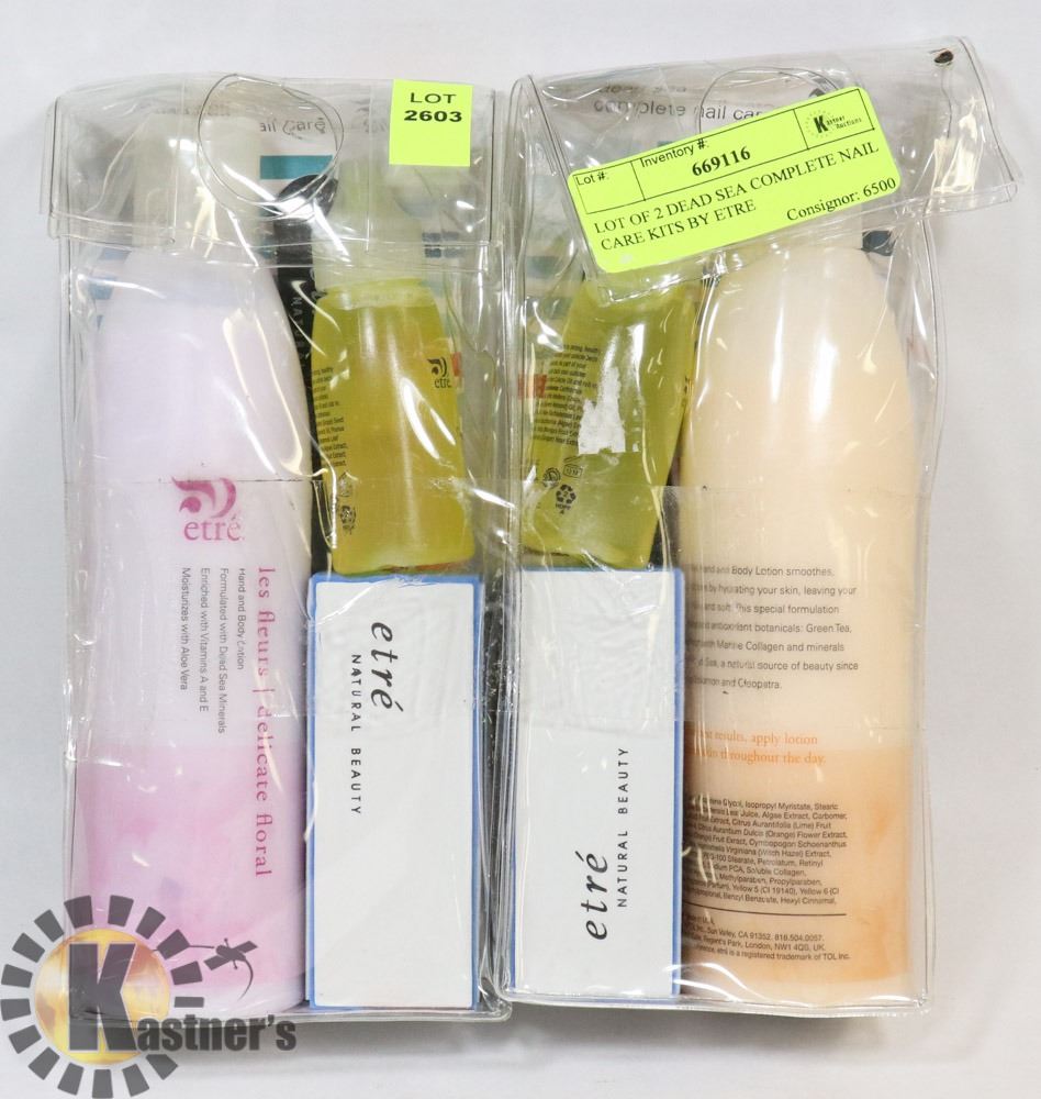 LOT OF DEAD SEA COMPLETE NAIL CARE KITS BY ETRE