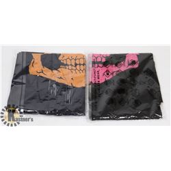 LOT OF 2 3D SKELETON SKULL MASKS