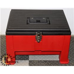 ULINE STACKON STEP STOOL  AND TOOL STORAGE BOX